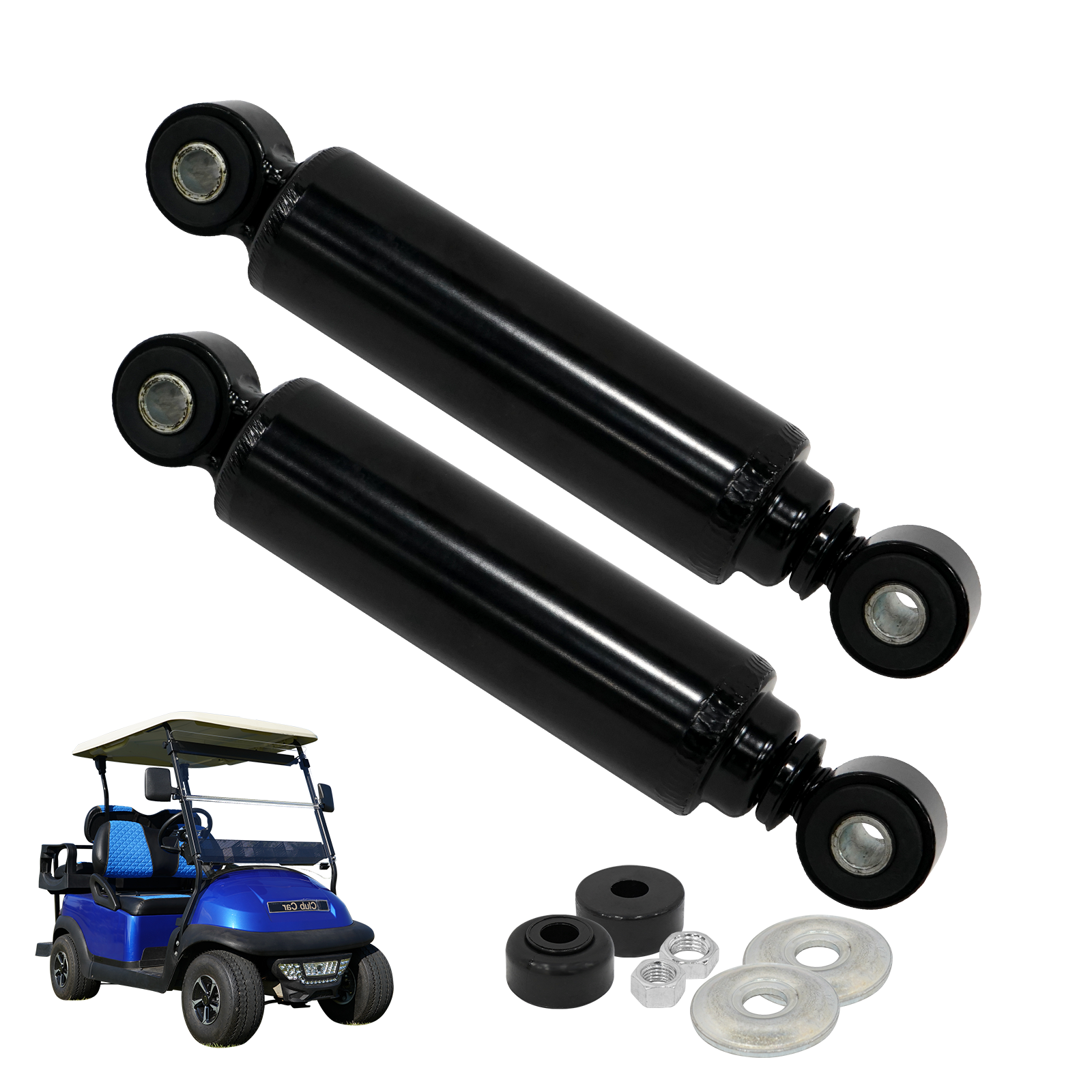 SongChuan Club Car Golf Cart Front and Rear Shock Absorber Kit 2 Pieces Suitable for Club Car DS and Precedent Golf Carts 1014235 1013164 Golf Shock Absorber