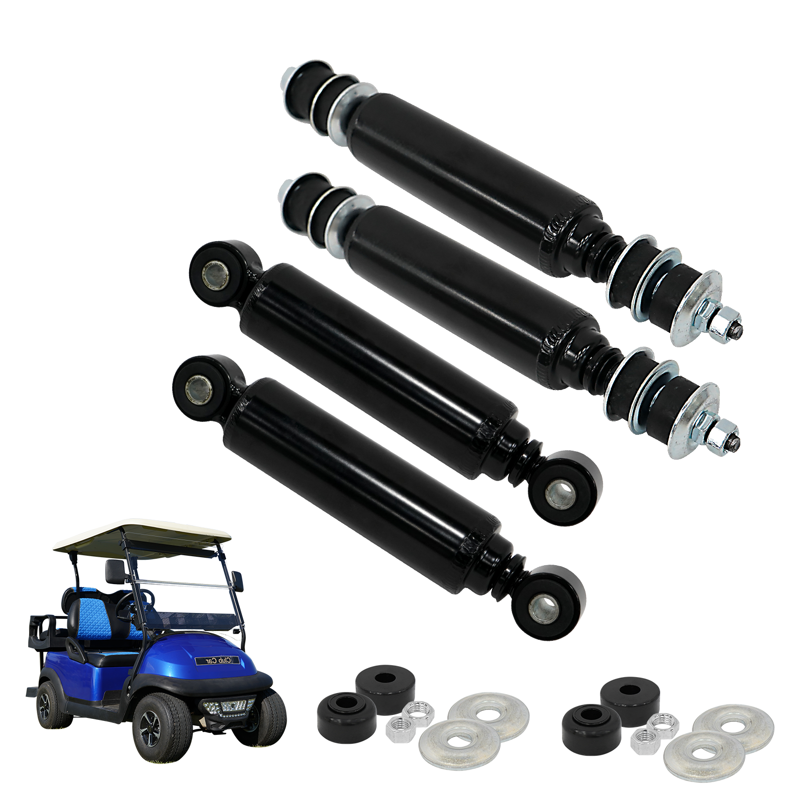 SongChuan Club Car Golf Cart Front and Rear Shock Absorber Kit 4 Pieces Suitable for Club Car DS and Precedent Golf Carts 1014235 1013164 Golf Shock Absorber