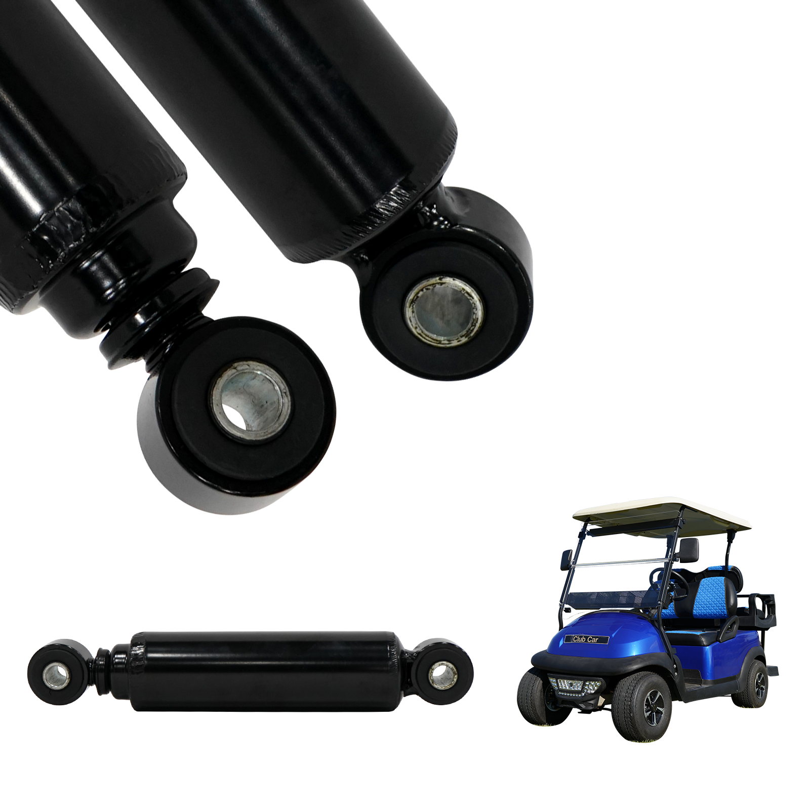 SongChuan Club Car Golf Cart Front and Rear Shock Absorber Kit 2 Pieces Suitable for Club Car DS and Precedent Golf Carts 1014235 1013164 Golf Shock Absorber