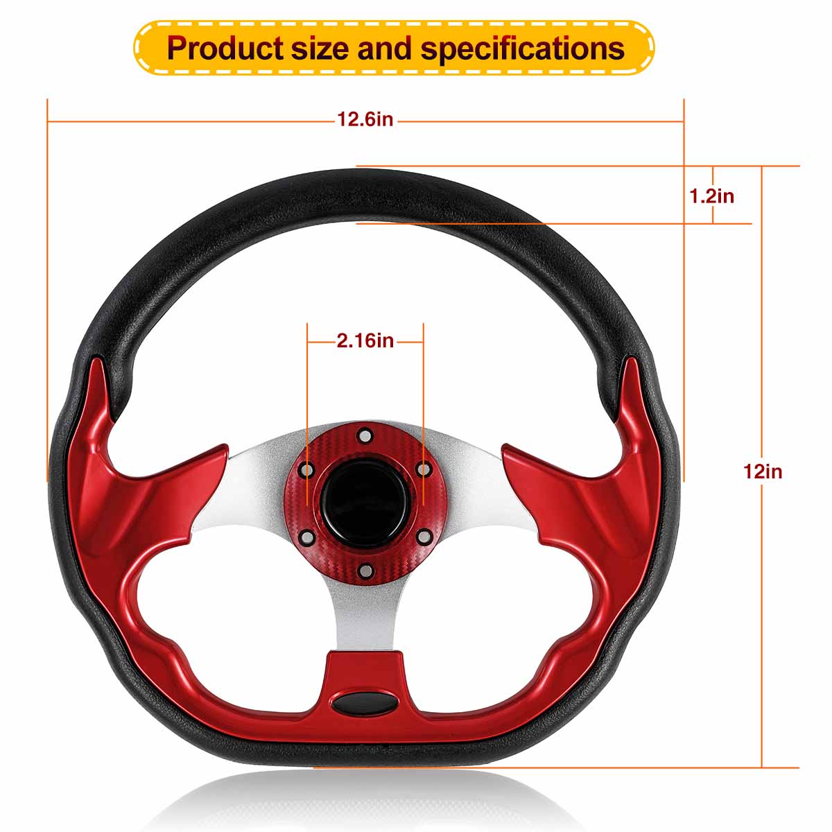 Golf Cart Stylish Steering Wheel