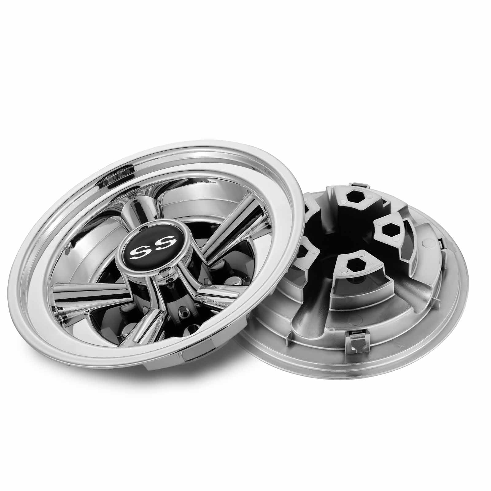 golf cart wheel hubcaps - 8 inches