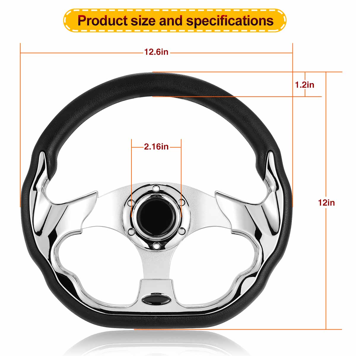 Golf Cart Stylish Steering Wheel