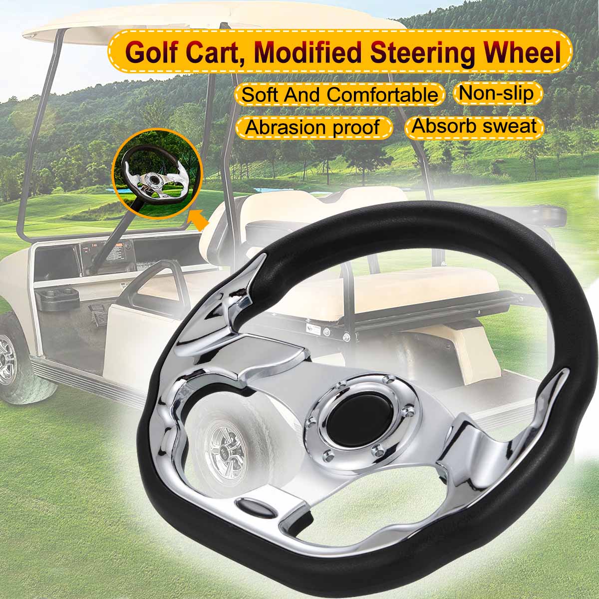 Golf Cart Stylish Steering Wheel