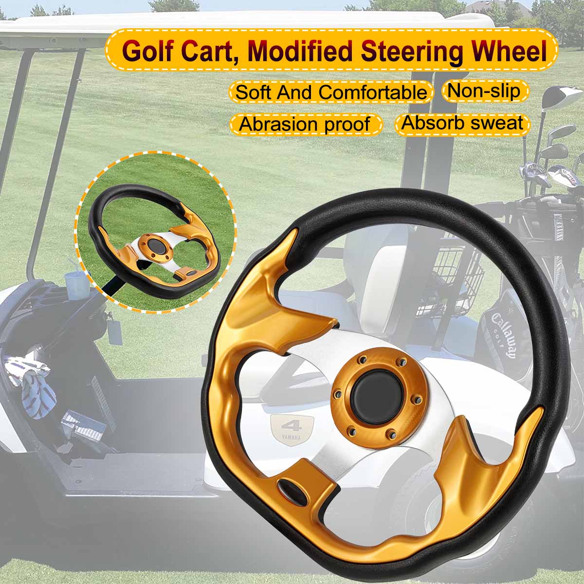 Golf Cart Stylish Steering Wheel